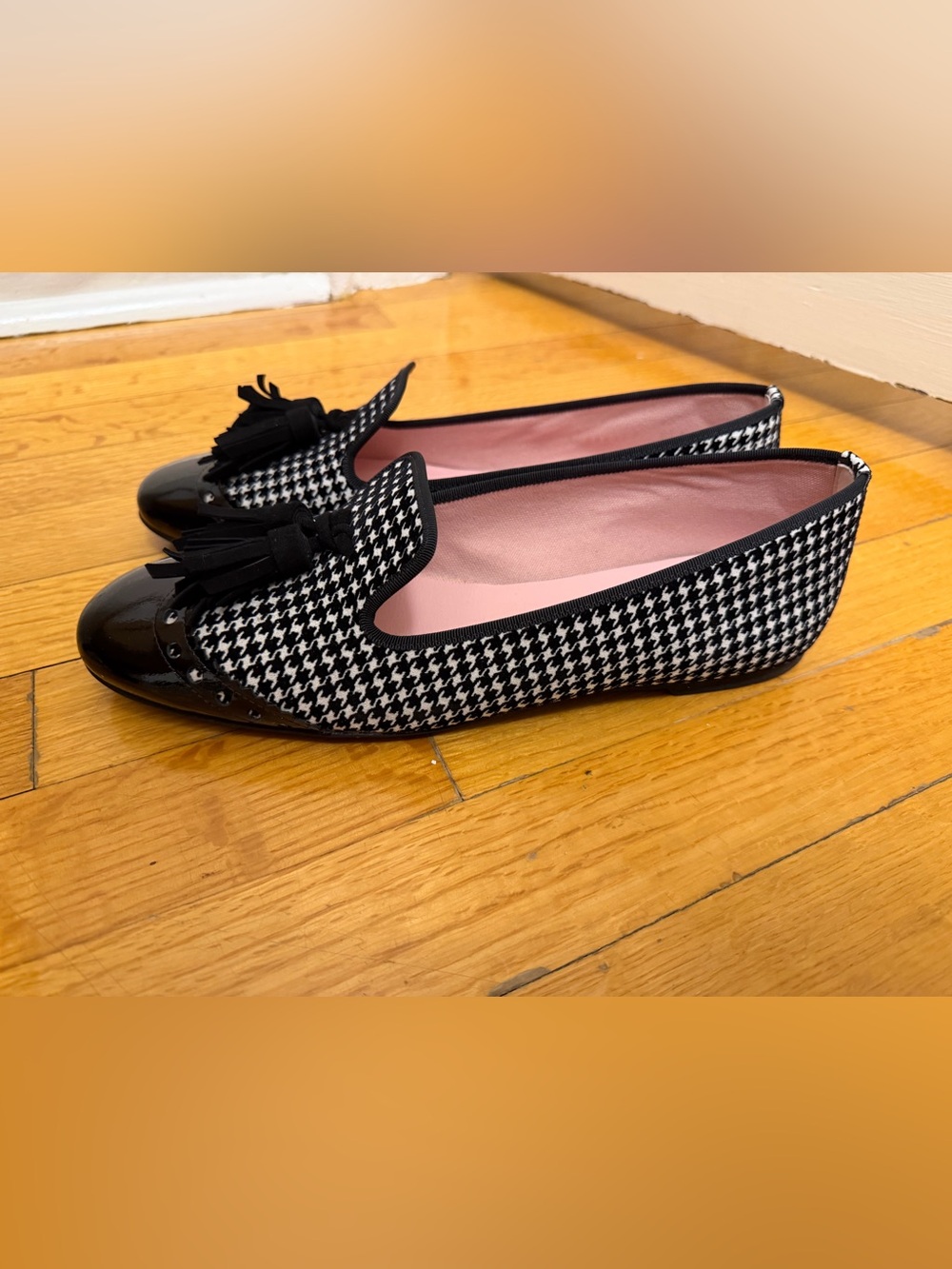 Pretty Ballerina’s Women’s Houndstooth Slip-On Loafers size EU 40 - Picture 4 of 7